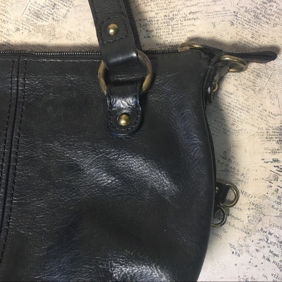 Fossil black leather hand bag - Picture 4 of 10